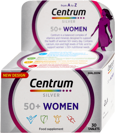 SILVER 50+ WOMEN tablete Centrum