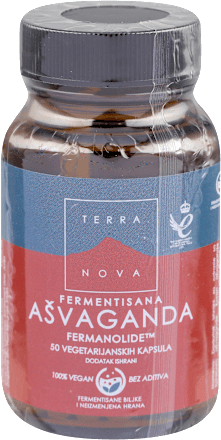Fermentisana ašvaganda kapsule TERRANOVA