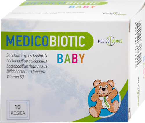 MEDICOBIOTIC BABY probiotik u obliku praha, za odojčad od 4 meseca i malu decu MEDICO DOMUS