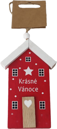 domeček k zavěšení, červený MOREX