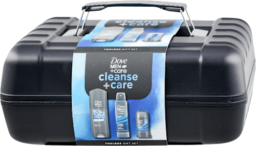 cleanse + care poklon set kutija za alat Dove MEN+CARE