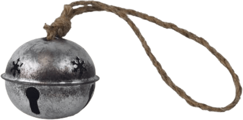 rolnička k zavěšení stříbrná, 6,5 cm MOREX