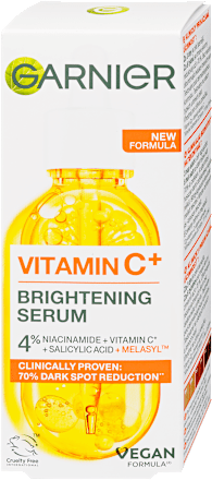 Arcápoló szérum C-vitaminnal + niacinamiddel + szalicilsavval GARNIER SKIN NATURALS