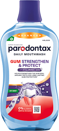 Ústna voda na posilnenie a ochranu ďasien Icy Mint parodontax