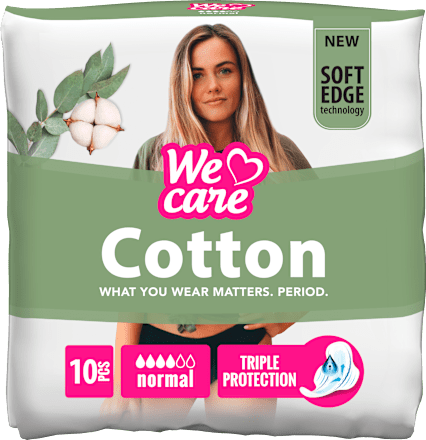 Absorbante normale din bumbac We care