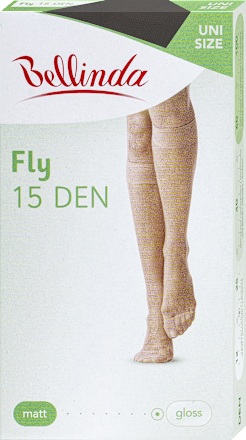 punčochové podkolenky FLY15, černá. 1 pár Bellinda