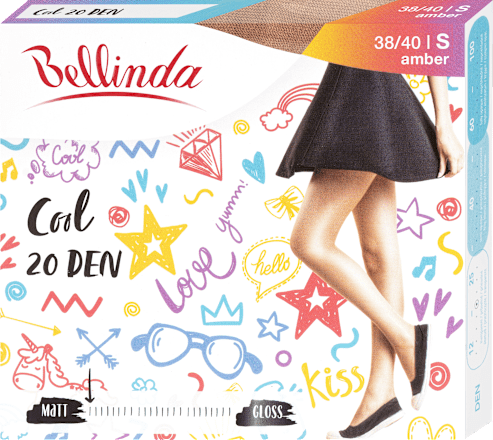 punčochové kalhoty Cool 20DEN, 38-40 amber Bellinda