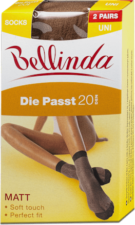 punčochové ponožky, almond, 2 páry Bellinda