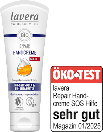 Handcreme Repair SOS Hilfe mit Calendula & Sheabutter lavera NATURKOSMETIK