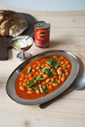 Gigantes Bohnen in Tomatensoße Davert