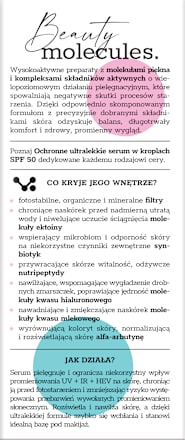 Ochronne serum w kroplach ultralekkie SPF50 Beauty molecules Bielenda
