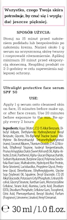 Ochronne serum w kroplach ultralekkie SPF50 Beauty molecules Bielenda