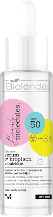 Ochronne serum w kroplach ultralekkie SPF50 Beauty molecules Bielenda