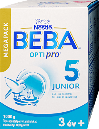 OPTIpro 5 JUNIOR Tejalapú italpor vitaminokkal és ásványi anyagokkal 3 év+ Nestlé BEBA