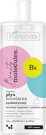 Łagodny płyn micelarny synbiotyczny Beauty molecules Bielenda