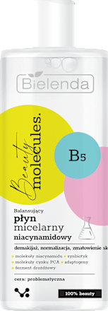 Balansujący płyn micelarny niacynamidowy Beauty molecules Bielenda