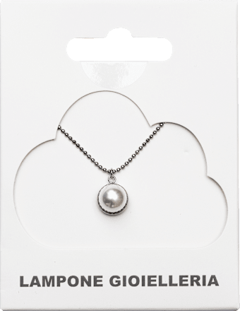 Ogrlica Ida sa biserom - Silver Lampone