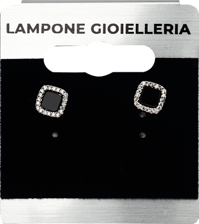 Naušnice s cirkonima Lampone