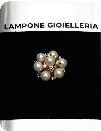 Broš sa biserima Lampone