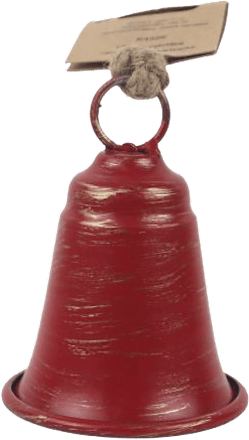 zvonek k zavěšení, červený 8 cm MOREX