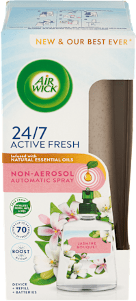 Active Fresh automatický difuzér a náplň na vodní bázi Jasmínové květy AIR WICK
