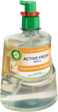 Active Fresh náplň na vodní bázi do automatického difuzéru vanilka a bambucké máslo AIR WICK