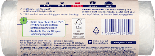 Vreće za smeće s ručkama – 35 l Profissimo