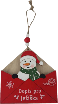 dekorační obálka dopis pro Ježíška, červená MOREX