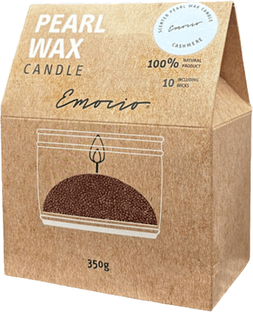 svíčka vonný sypaný vosk Cashmere červený + 10 ks knotů Emocio