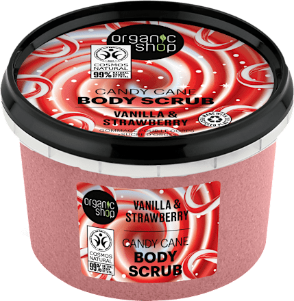 Telový peeling Cukrová palička organic shop