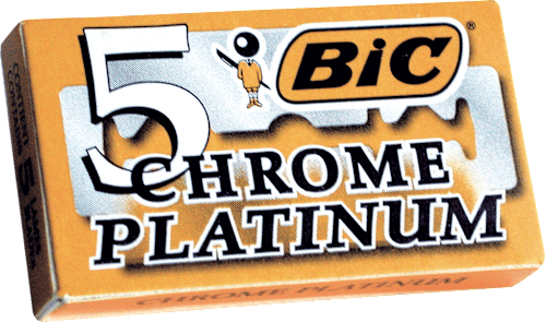 5 CHROME PLATINUM zamenski žileti BIC