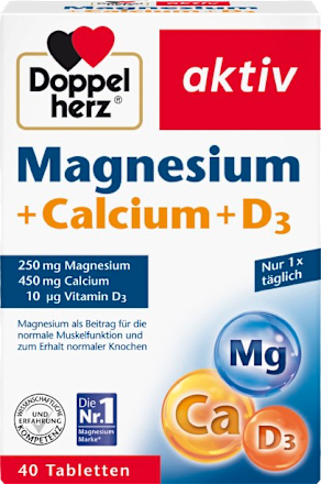 aktiv Magnesium + Calcium + D3 tablete Doppelherz