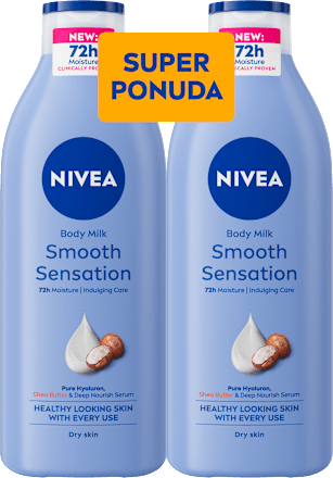 Mlijeko za tijelo Smooth Sensation, duo pakiranje, 2 x 400 ml NIVEA