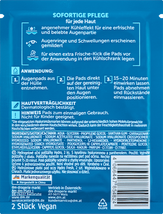 Pad-uri pentru ochi HYDROGEL Balea MEN