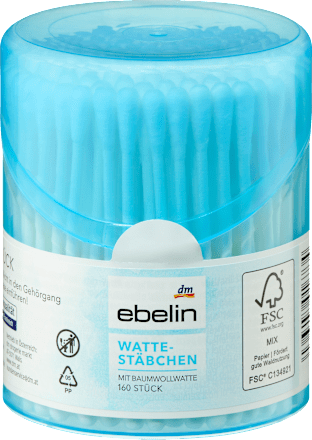 Wattestäbchen Box sortiert ebelin
