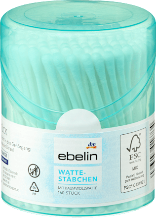 Wattestäbchen Box sortiert ebelin