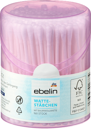 Wattestäbchen Box sortiert ebelin