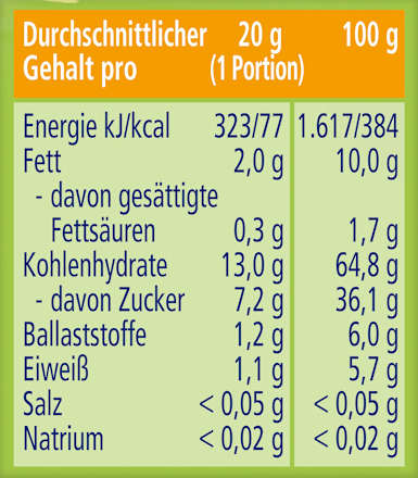 Müsliriegel Butterkeks Apfel in Vanille ab 1 Jahr HiPP