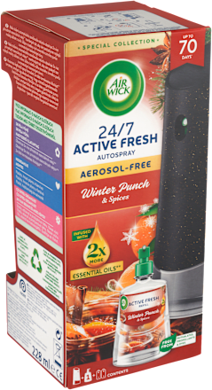 Difuzér a náplň do osviežovača vzduchu 24/7 Active Fresh Zimný punč Air Wick