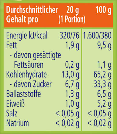Fruchtriegel Hafer-Knusper Apfel-Pfirsich ab 1 Jahr HiPP
