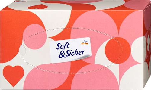 Taschentücher Box 4-lagig sortiert Soft&Sicher