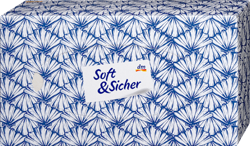 Taschentücher Box 4-lagig sortiert Soft&Sicher