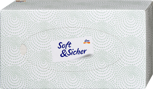 Fazzoletti a 4 veli nella box decorata, assort. Soft&Sicher