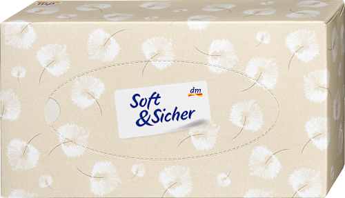 Taschentücher Box 4-lagig sortiert Soft&Sicher