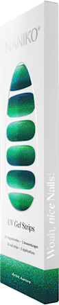 UV Nagelfolien Arctic Aurora Maniko