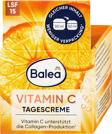 Denný pleťový krém Vitamin C s OF 15 Balea