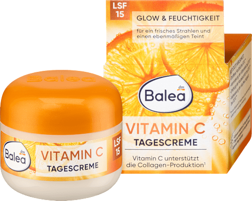 Denný pleťový krém Vitamin C s OF 15 Balea