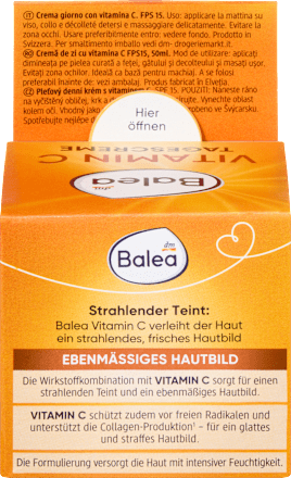 denní pleťový krém s vitamínem C Balea