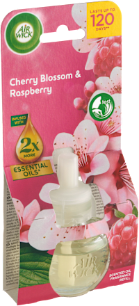 Essential Oils tekutá náplň do elektrického přístroje třešňový květ a malina AIR WICK