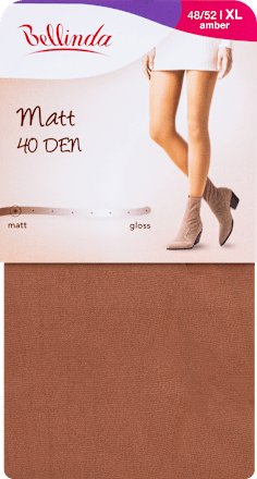 punčochové kalhoty MATT, velikost 48/52, amber Bellinda